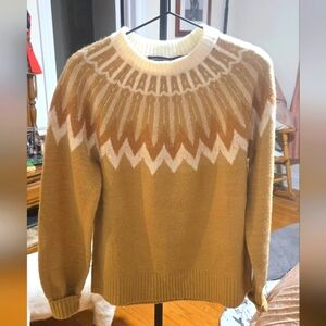 French Connection Brown and Cream Women's Sweater